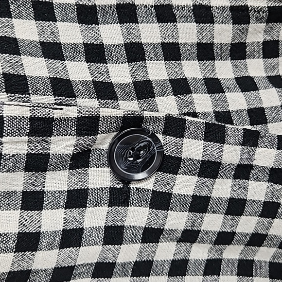 NWT Sanctuary Black White Gingham Buffalo Plaid Check Boyfriend Blazer - Large - Picture 4 of 14